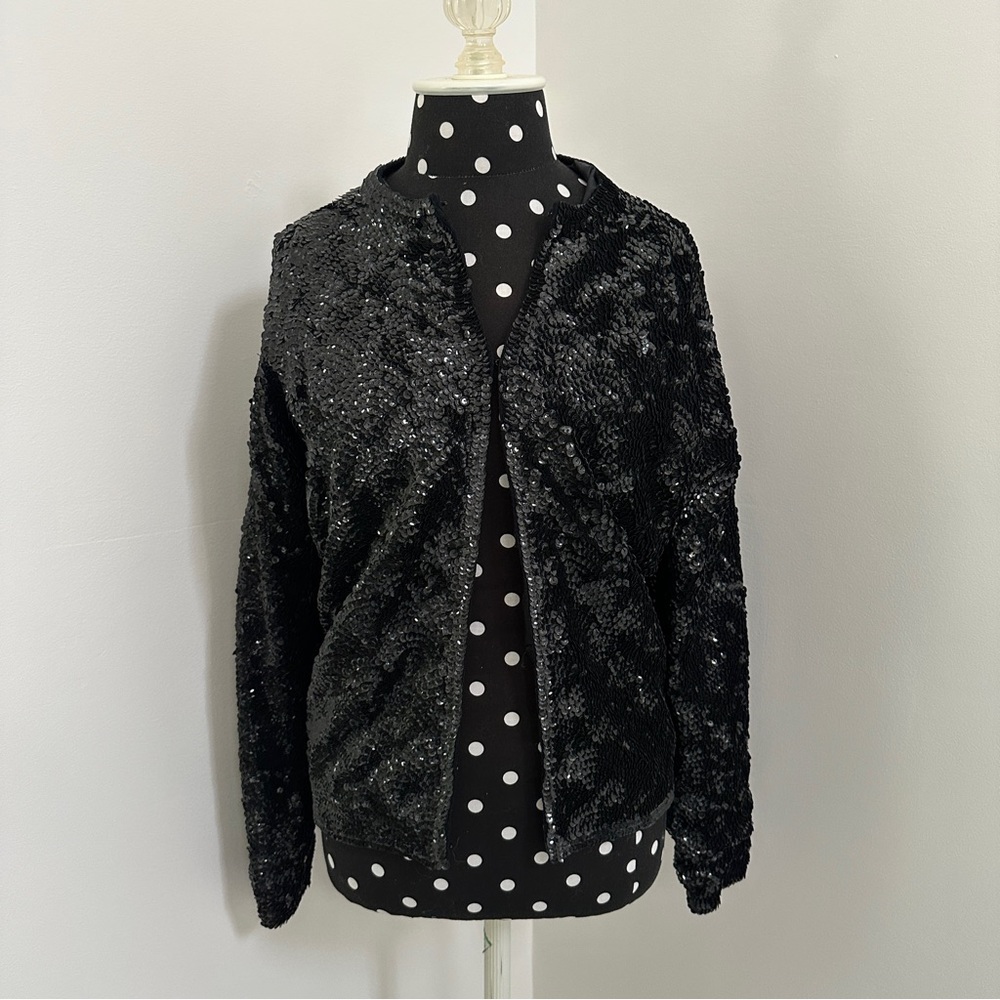 VINTAGE SEQUIN BOMBER JACKET!!!